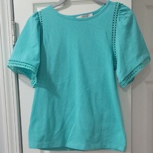 LOFT Aqua Petite Top